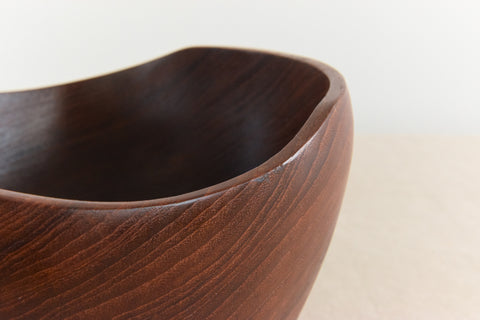 Vintage Danish Handcrafted Wooden Bowl