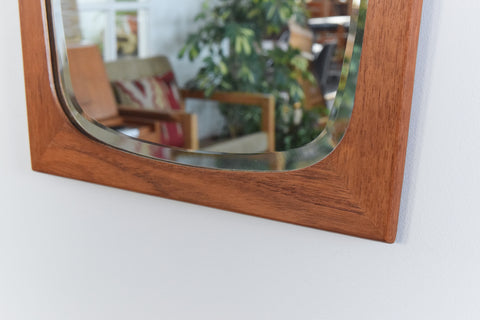 Vintage Danish Teak Mirror