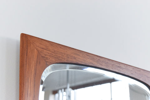 Vintage Danish Teak Mirror