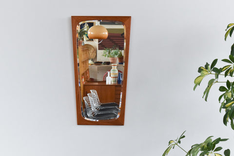 Vintage Danish Teak Mirror
