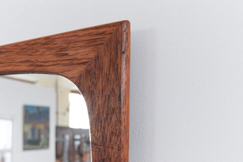 Vintage Danish Teak Mirror