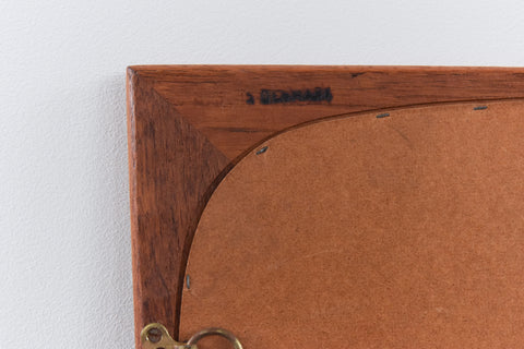 Vintage Danish Teak Mirror