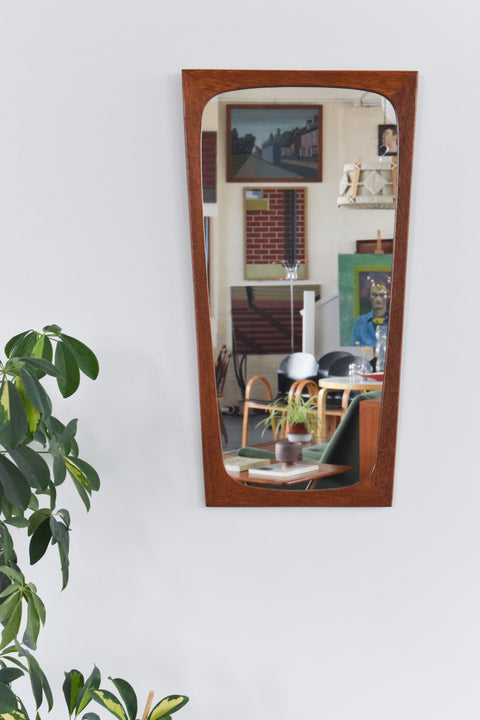Vintage Danish Teak Mirror