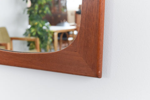 Vintage Danish Teak Mirror