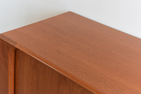 Vintage Danish Teak Tambour Door Sideboard by Bernhard Pedersen & Son Model 142