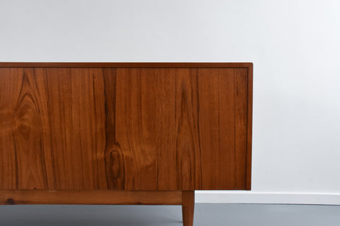 Vintage Danish Teak Tambour Door Sideboard by Bernhard Pedersen & Son Model 142