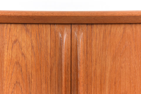 Vintage Danish Teak Tambour Door Sideboard by Bernhard Pedersen & Son Model 142