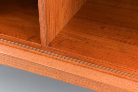 Vintage Danish Teak Tambour Door Sideboard by Bernhard Pedersen & Son Model 142