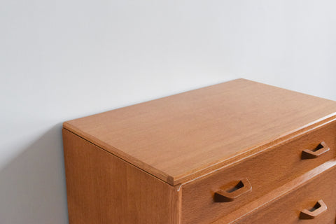 Vintage E Gomme G Plan Brandon Oak Three Drawer Chest of Drawers