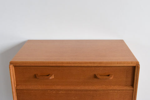 Vintage E Gomme G Plan Brandon Oak Three Drawer Chest of Drawers