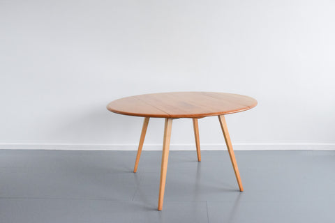 Vintage Ercol Oval Drop Leaf Dining Table Model 384 Lucian Ercolani