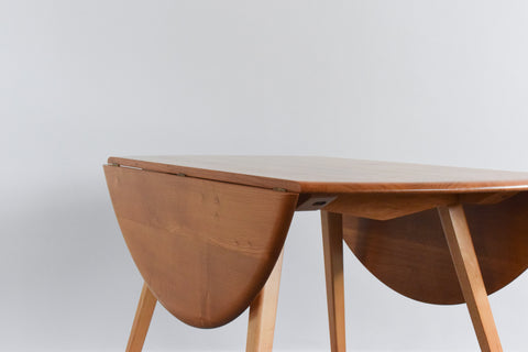 Vintage Ercol Oval Drop Leaf Dining Table Model 384 Lucian Ercolani