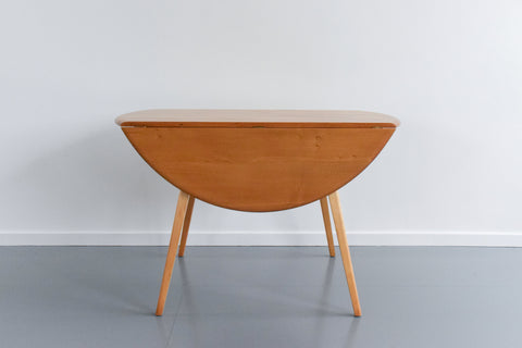 Vintage Ercol Oval Drop Leaf Dining Table Model 384 Lucian Ercolani