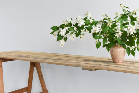 Vintage Extra Large Rustic Wooden Trestle Table