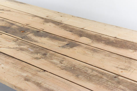 Vintage Extra Large Rustic Wooden Trestle Table