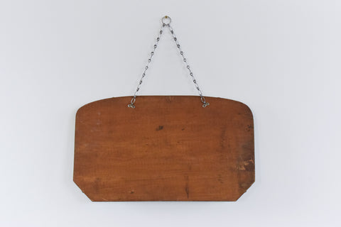 Vintage Frameless Bevelled Wall Mirror with Cut Glass