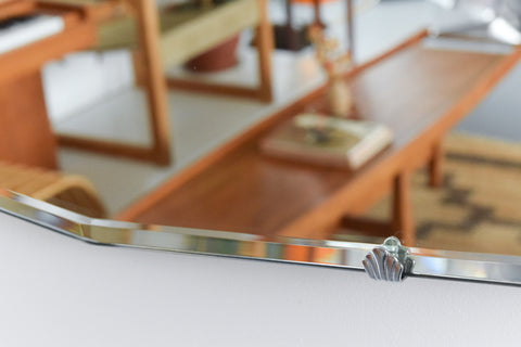 Vintage Frameless Bevelled Mirror