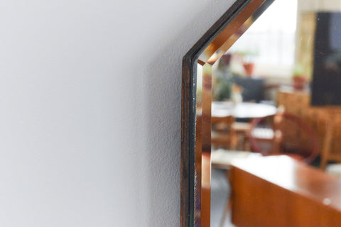 Vintage Frameless Octagonal Bevelled Mirror