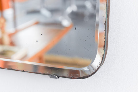 Vintage Frameless Rectangular Bevelled Mirror