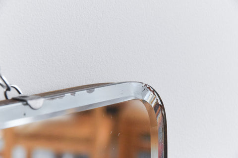 Vintage Frameless Rectangular Bevelled Mirror