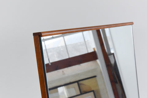 Vintage Free Standing Teak Cantata Range Cheval Mirror by Stag