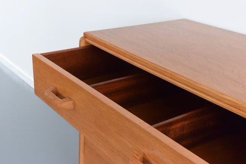 Vintage E Gomme G Plan Brandon Oak Three Drawer Chest of Drawers