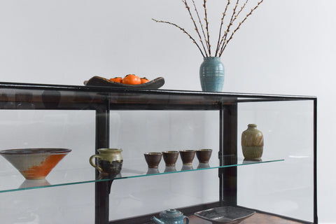 Vintage Glazed Haberdashery Cabinet / Shop Counter