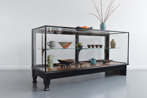 Vintage Glazed Haberdashery Cabinet / Shop Counter