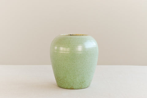 Vintage Green Ceramic Vase