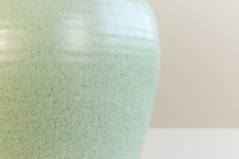 Vintage Green Ceramic Vase