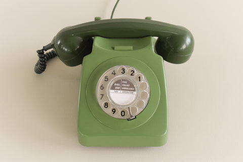 Vintage Green GPO 746 Rotary Telephone