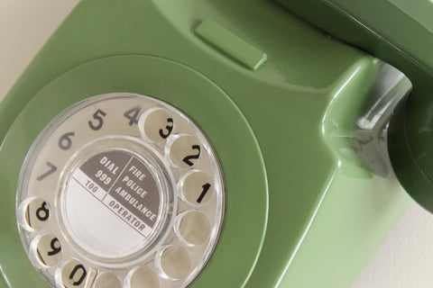 Vintage Green GPO 746 Rotary Telephone