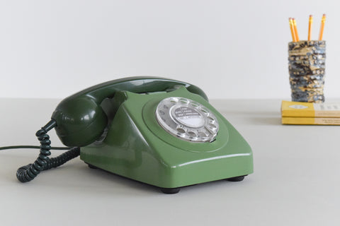 Vintage Green GPO 746 Rotary Telephone
