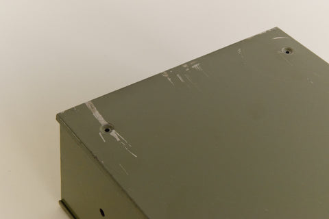 Vintage Green Metal Filing Box Single Drawer Veteran Series