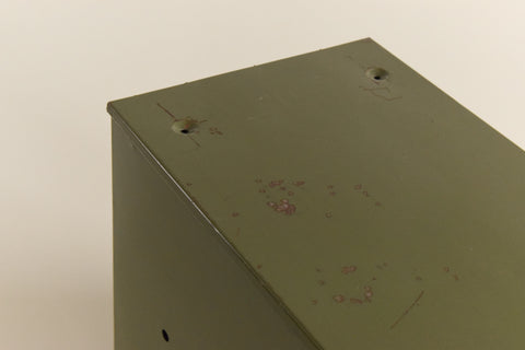 Vintage Green Metal Filing Box Single Drawer Veteran Series