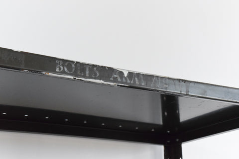Vintage Green Metal Industrial Shelving