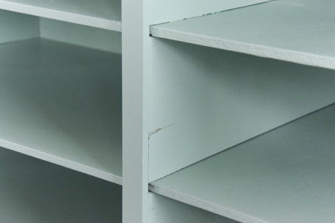 Vintage Green Pigeon Hole Shelves