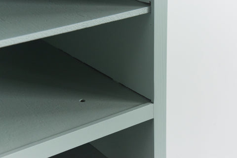 Vintage Green Pigeon Hole Shelves