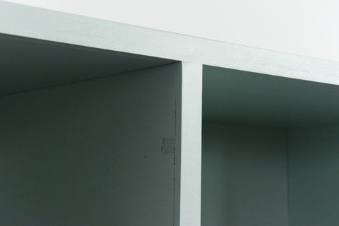 Vintage Green Pigeon Hole Shelves