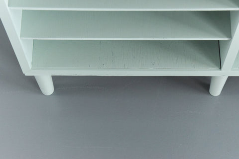 Vintage Green Pigeon Hole Shelves