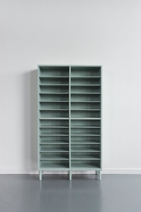 Vintage Green Pigeon Hole Shelves