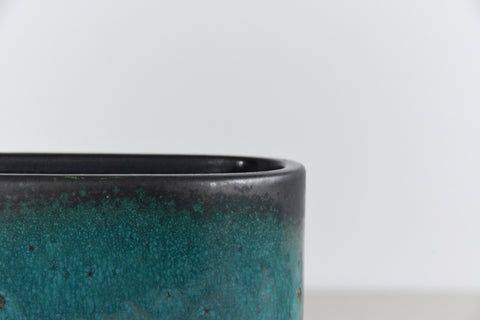 Vintage Green and Grey West German Scheurich Keramik Vase 636-16