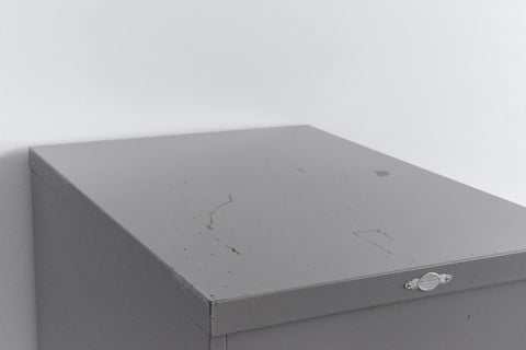 Vintage Grey Metal Filing Cabinet by Art Metal