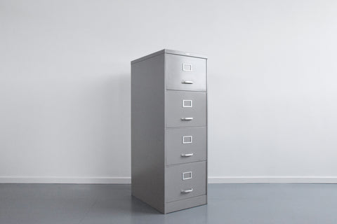 Vintage Grey Metal Filing Cabinet by Art Metal