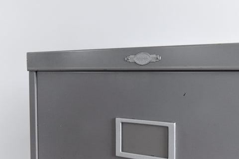 Vintage Grey Metal Filing Cabinet by Art Metal