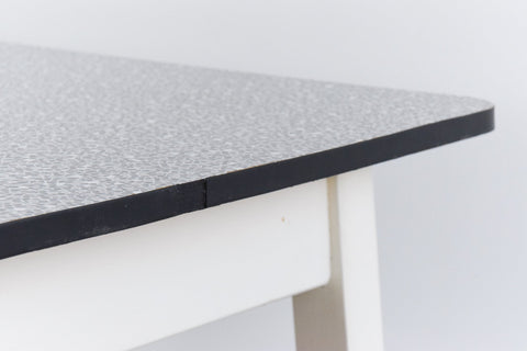 Vintage Grey Pebble Patterned Formica Kitchen Table