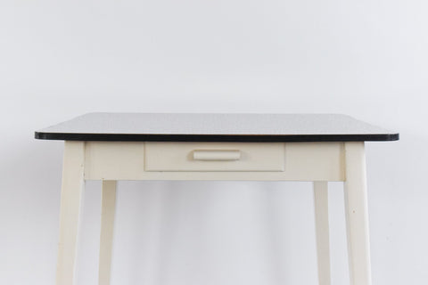 Vintage Grey Pebble Patterned Formica Kitchen Table
