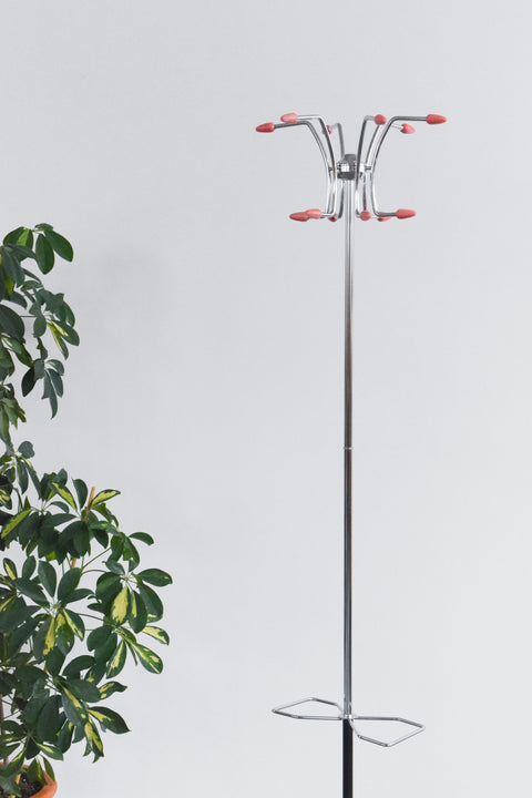 Vintage Red and Black Hago Atomic Coat Stand