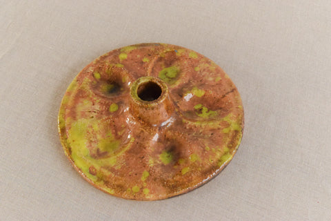 Vintage Hand Made Ceramic Studio Pottery Candle Holder