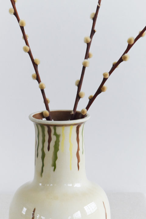 Vintage Hand Painted 1930s Ceramic Vase by E.Radford England